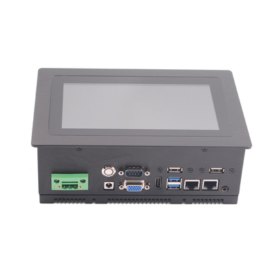 Βιομηχανικό ενσωματωμένο πάνελ αφής PC 64G SSD Αποθήκευση USB/RJ45/COM/VGA/HDMI/DC12V Διασύνδεση
