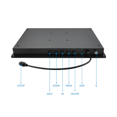 VESA Wall Mount/Yoke εγκατάσταση Αδιάβροχη οθόνη LCD με οθόνη 18,5 ιντσών και RS232 POWER HDMI Interface