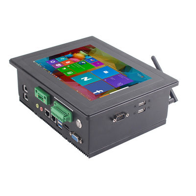 8Inch Bezel αργιλίου βιομηχανική επιτροπή 4xRJ45 αφής