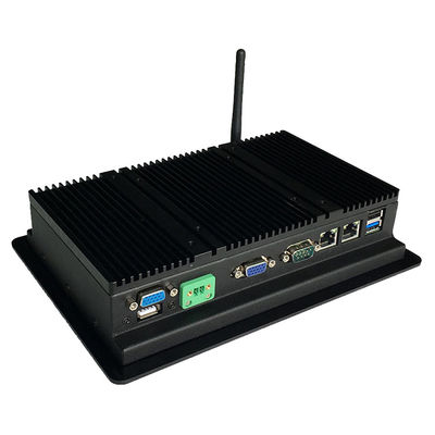 Διπλό Rj45 8 τραχύ συνεχές ρεύμα 24V PC επιτροπής αφής ίντσας 18W 350nits