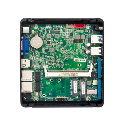 Διπλό κράμα αργιλίου υπολογιστών RS232 ITX NUC ΜΊΝΙ με το VGA HDMI